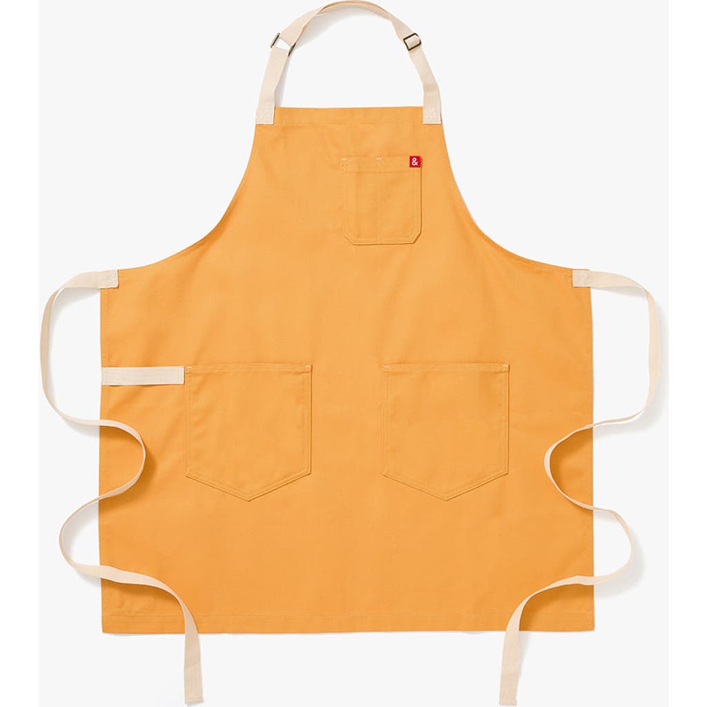 Hedley & Bennet T The Essential Apron In Egg Yolk