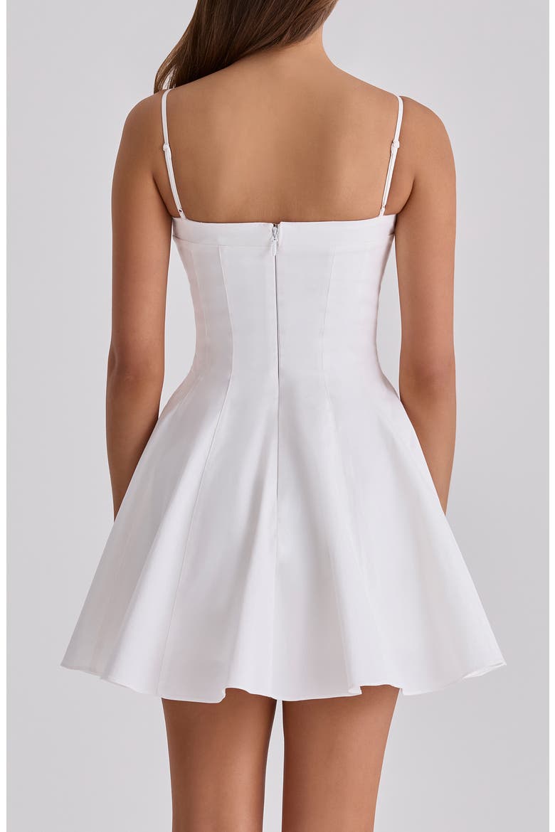 Dolly Fit & Flare Minidress, Alternate, color, WHITE