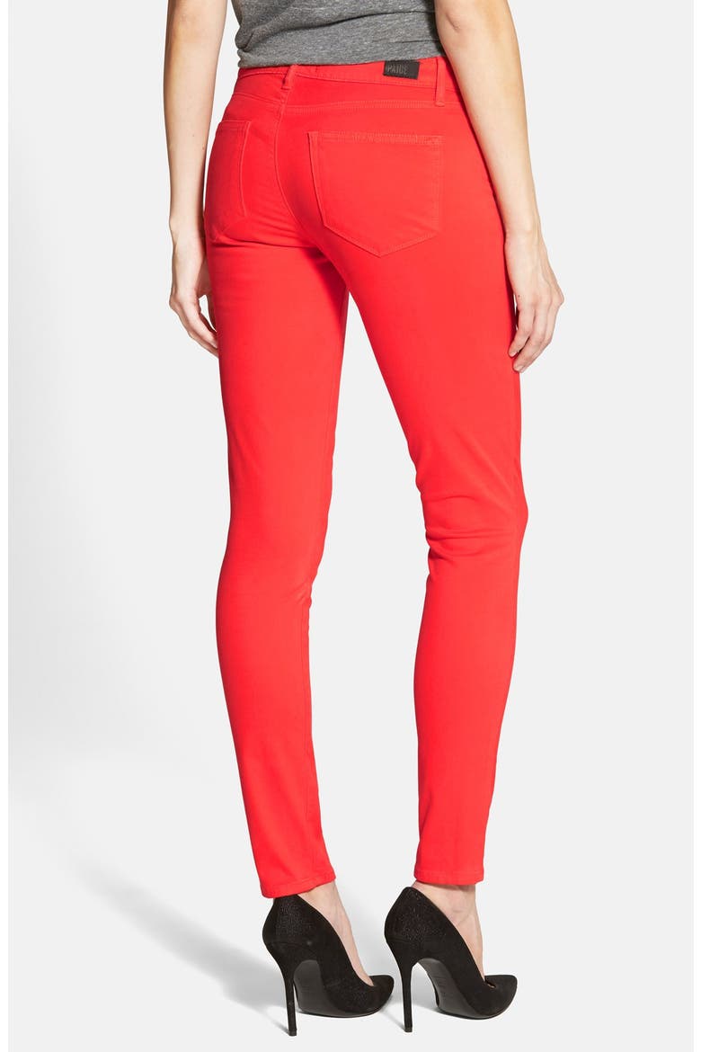 Denim 'Verdugo' Ultra Skinny Jeans, Alternate, color, FLIRT RED