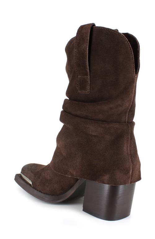 Zigi Western Boot In Brown Suede