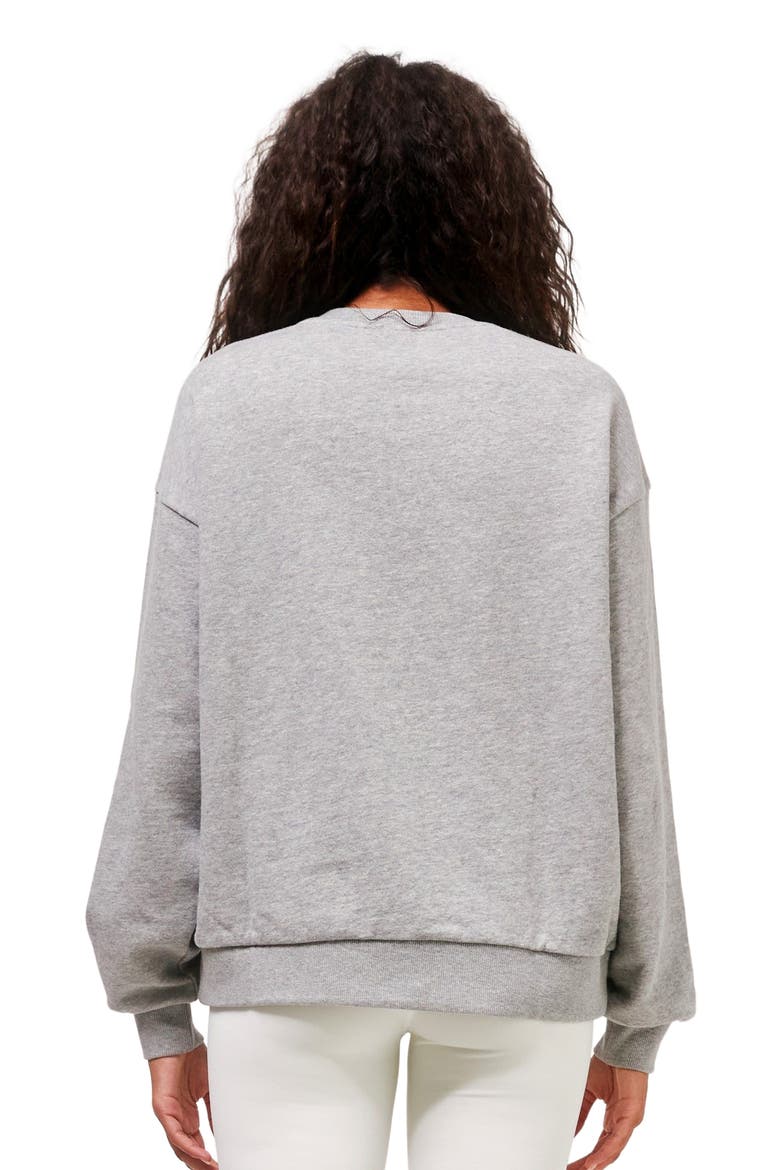 Infinite Passions Sweatshirt, Alternate, color, Heather Grey/Blue