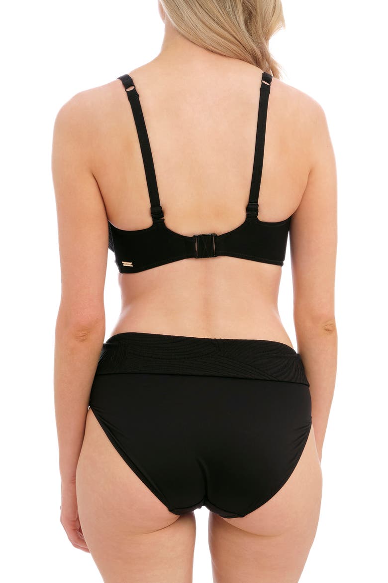 Ottawa Underwire Plunge Bikini Top, Alternate, color, BLACK