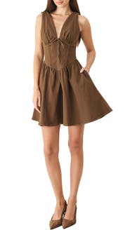 FREEMARKET Stretch Cotton Corset Dress