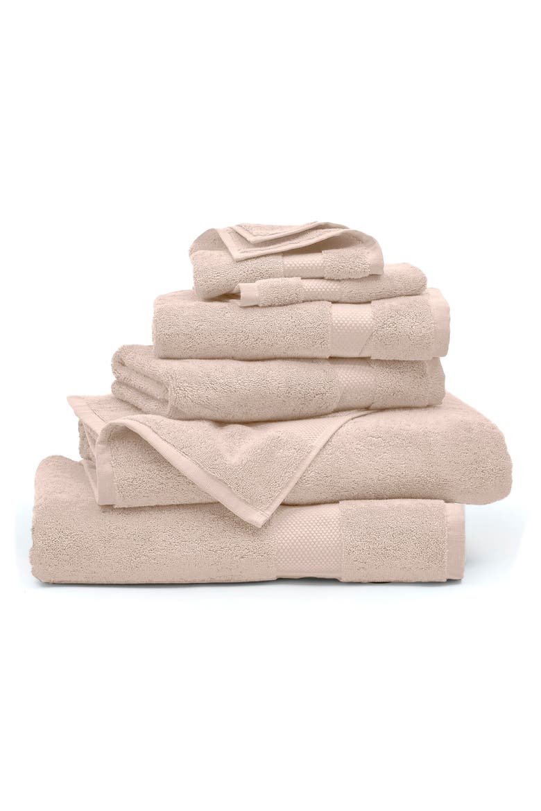 Plush Cotton Bath Towel Set, Main, color, DUSTY ROSE
