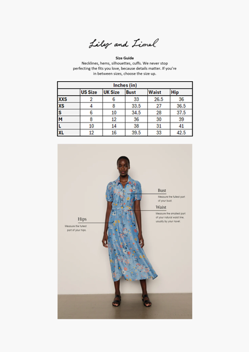 Lily And Lionel London Rosie V-neck Patchwork Print Slip Nightgown In Blue