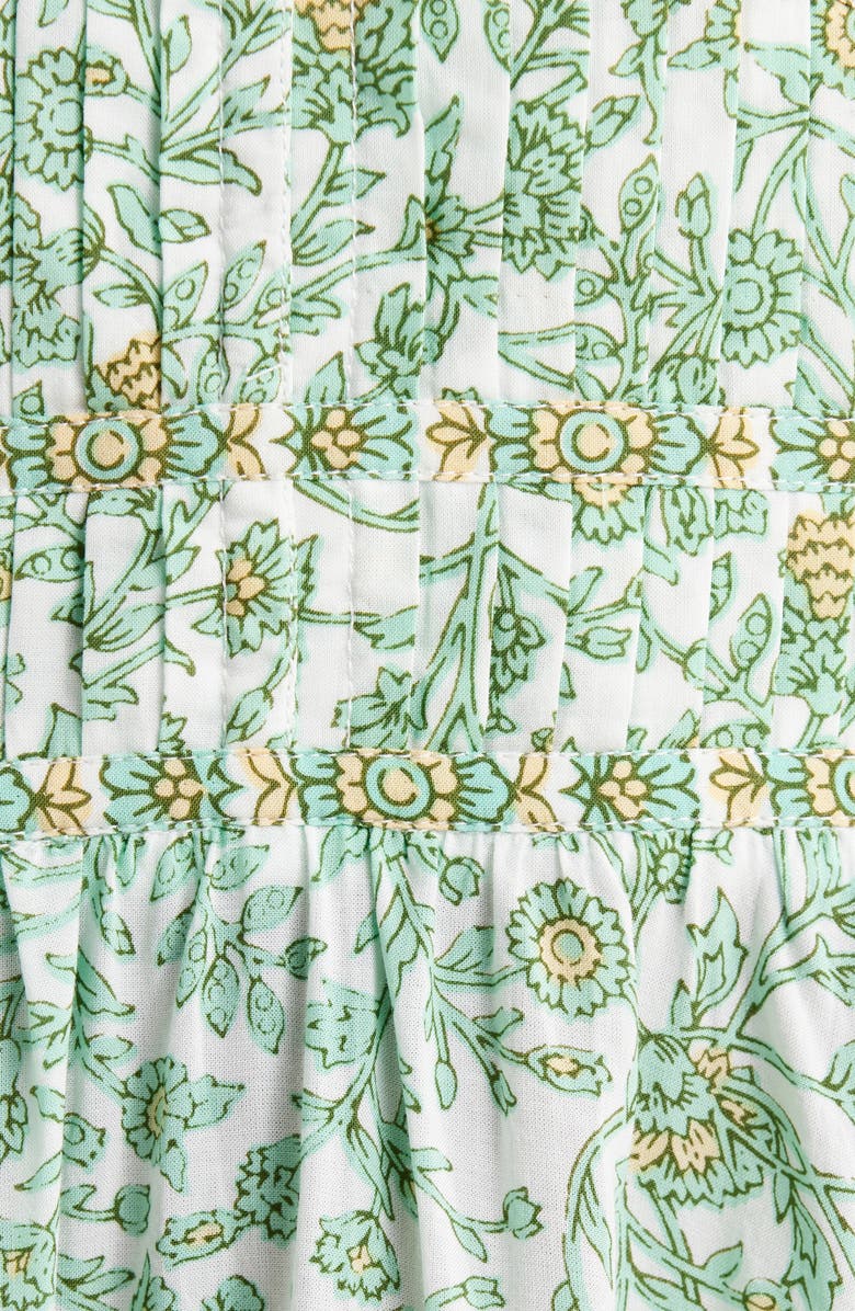 Poupette St Barth Ciao Print Pleated Cover-Up Minidress, Alternate, color,