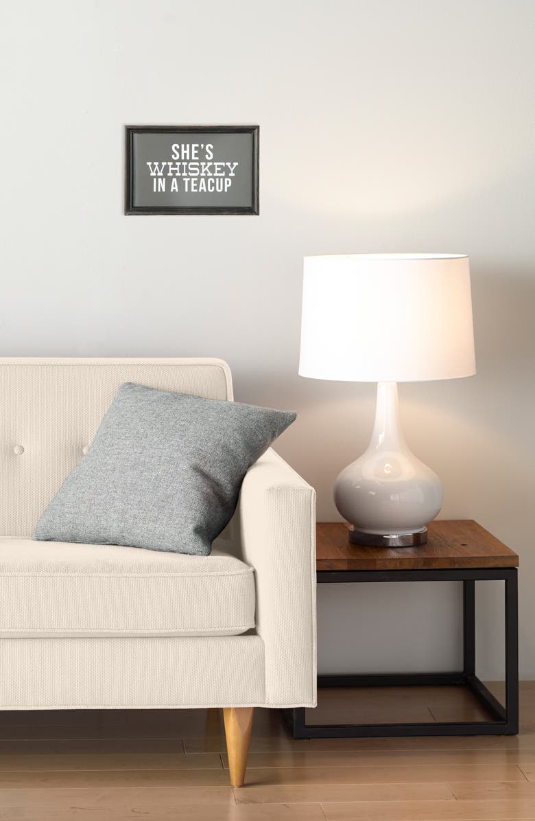 Creative Co-Op Whiskey in a Tea Cup Wall Art, Alternate, color, 