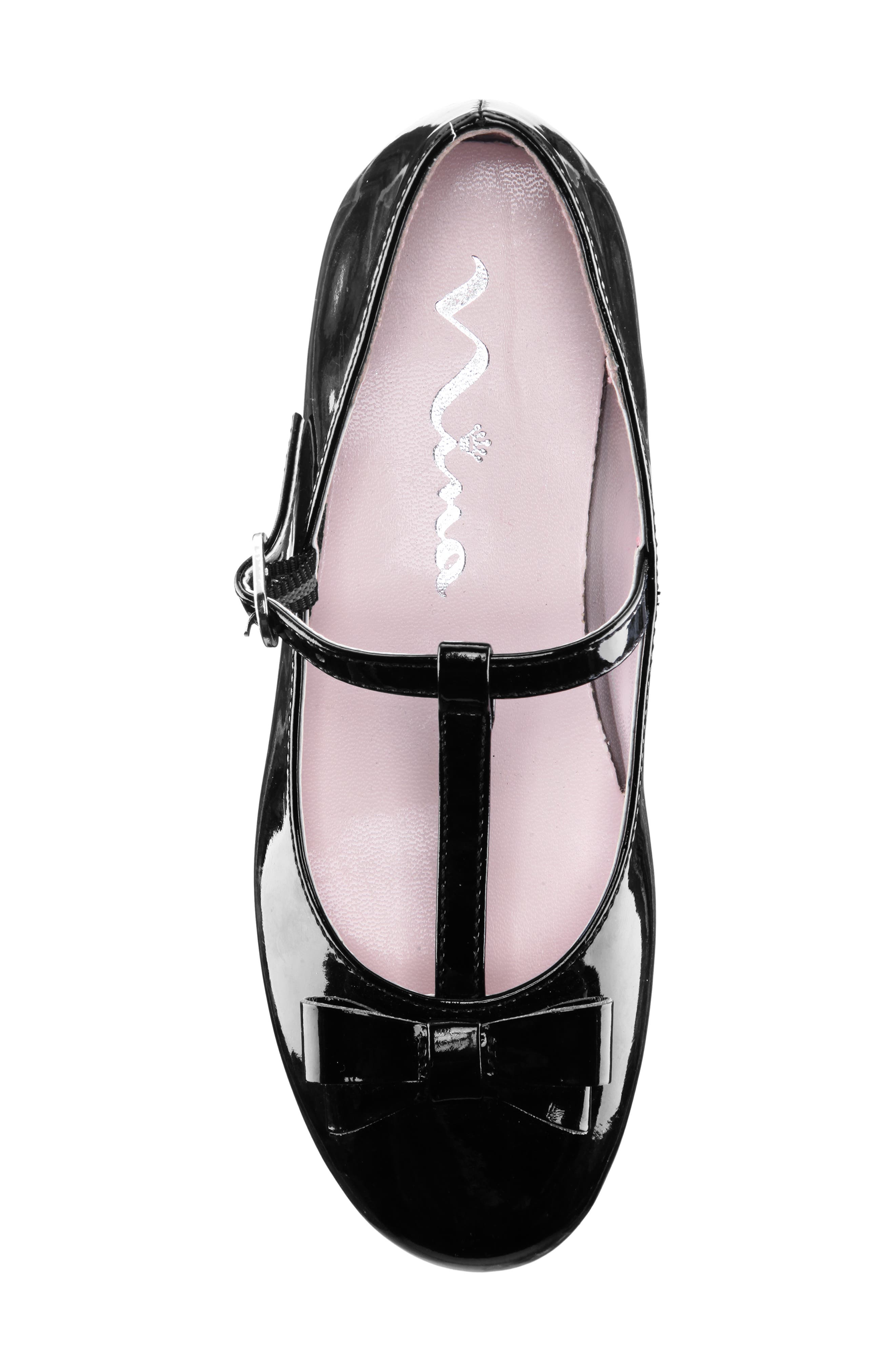 Nina Merrilyn T-Strap Bow Flat, Alternate, color, 