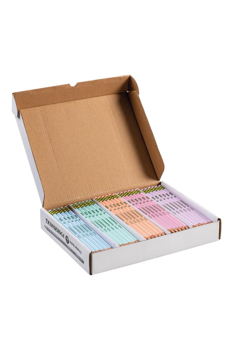 Ticonderoga® Wooden Pastel Pencils Pre-Sharpened - 150 Count, Main, color, Multicolored
