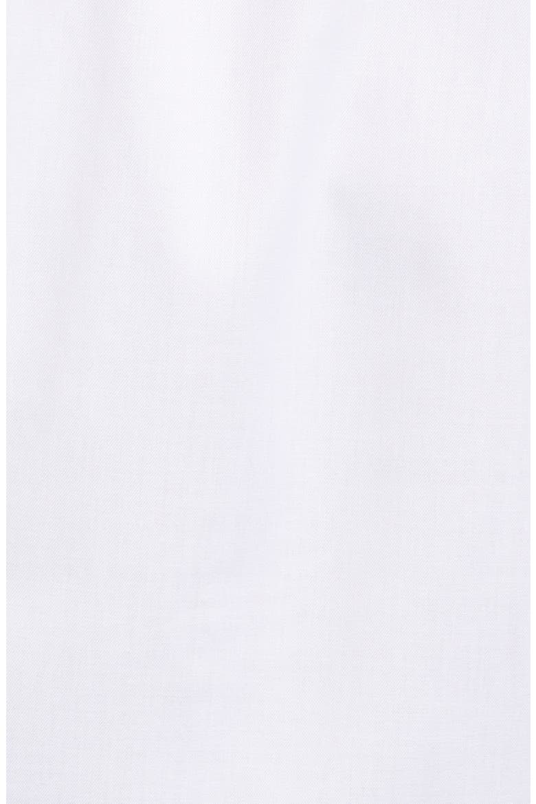 Signature Contemporary Fit Cotton Twill Dress Shirt, Alternate, color, WHITE