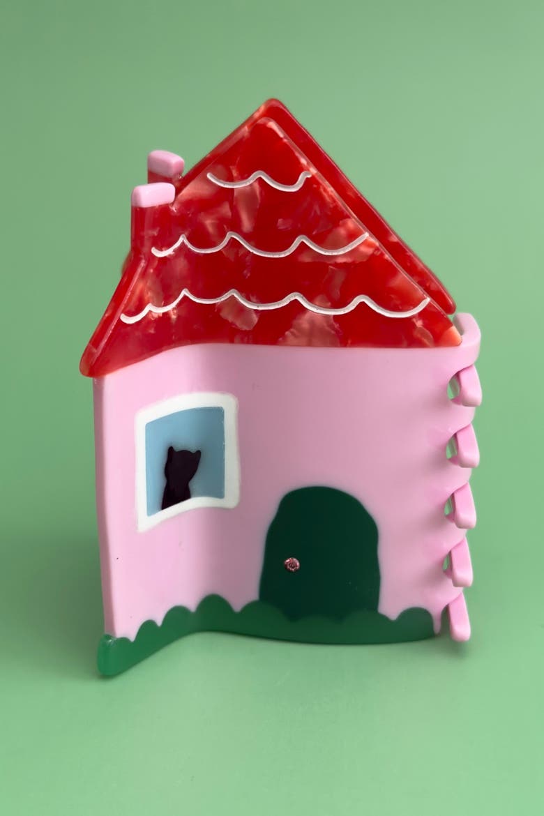 House Hair Claw, Alternate, color, Pink