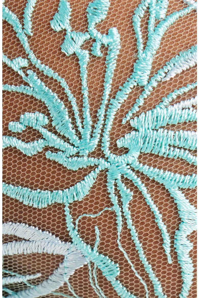 Lilly Embroidered Underwire Bra, Alternate, color, ISLAND PARADISE BLUE