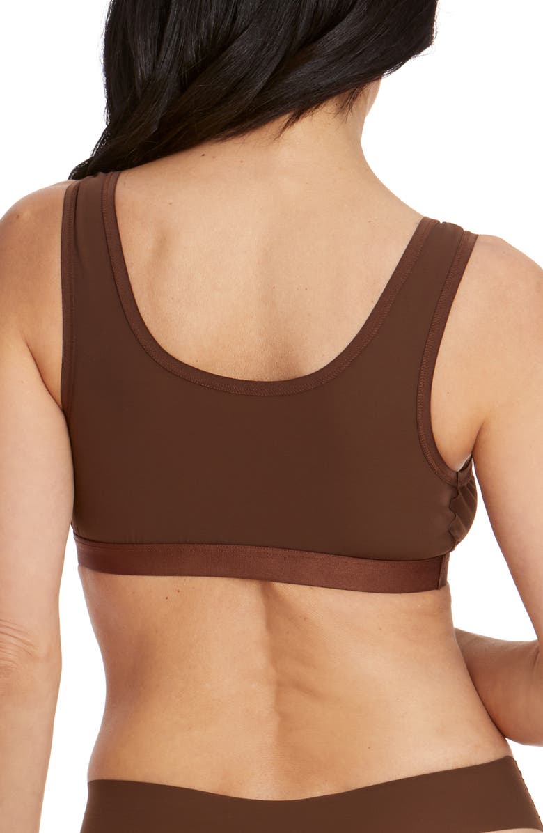 Hanky Panky BreatheSoft<sup>®</sup> Scoop Neck Bralette, Alternate, color, Mahogany