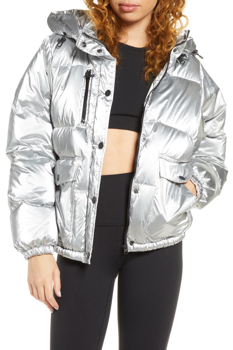 Mont Blanc Down Puffer Jacket, Main, color, SILVER