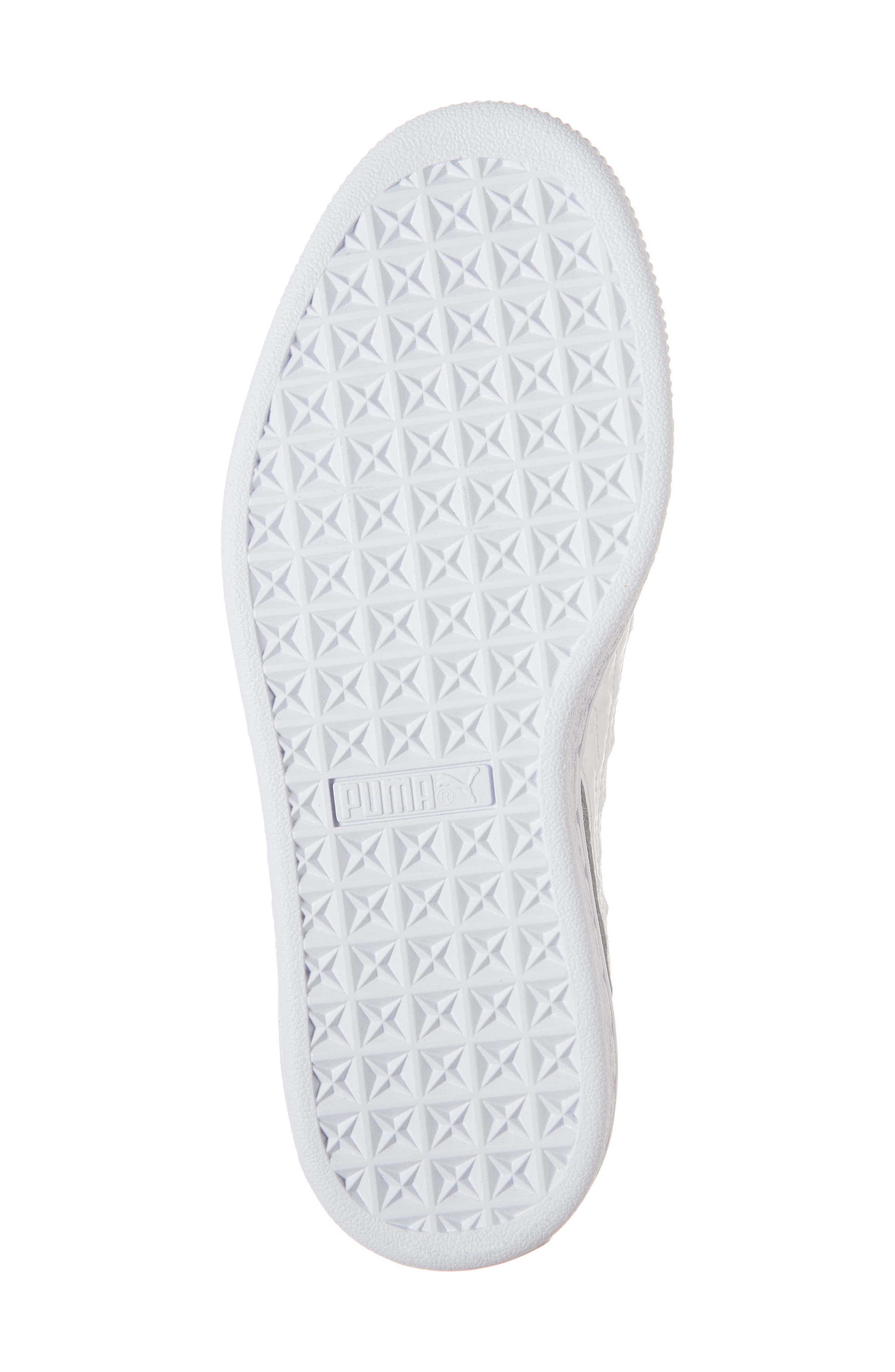 'Basket' Sneaker, Alternate, color, PUMA WHITE-PUMA SILVER