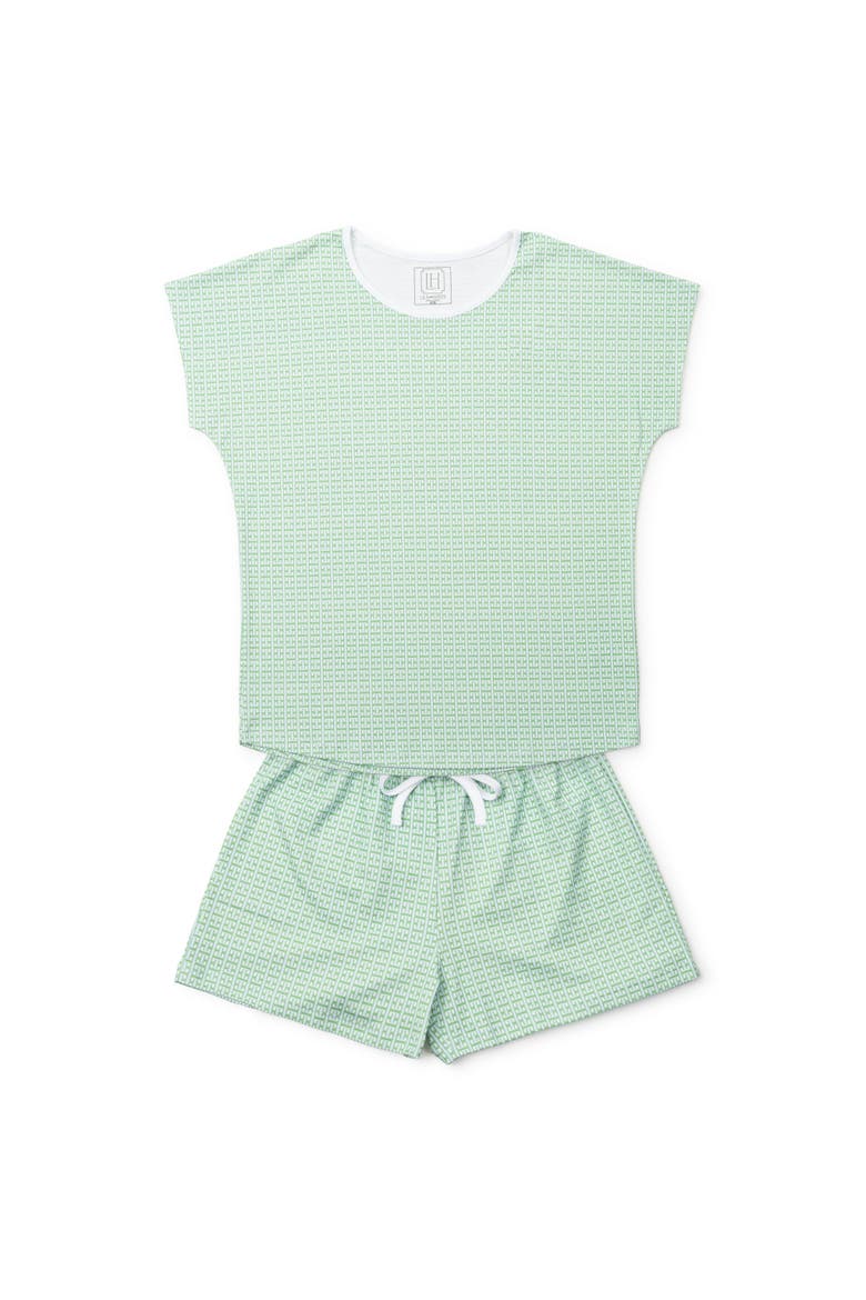 Riley Women's Pajama Short Set, Main, color, Garden Trellis