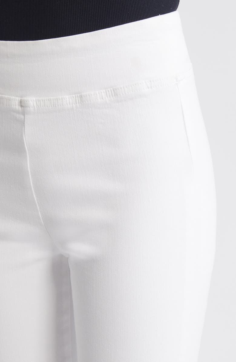 FRAME Jet Set Crop Mini Bootcut Pull-On Jeans, Alternate, color, White