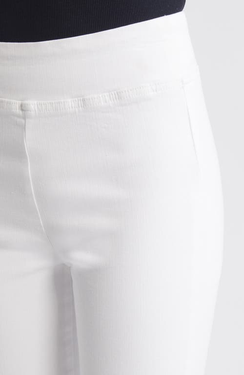 Frame Jet Set Crop Mini Bootcut Pull-on Jeans In White