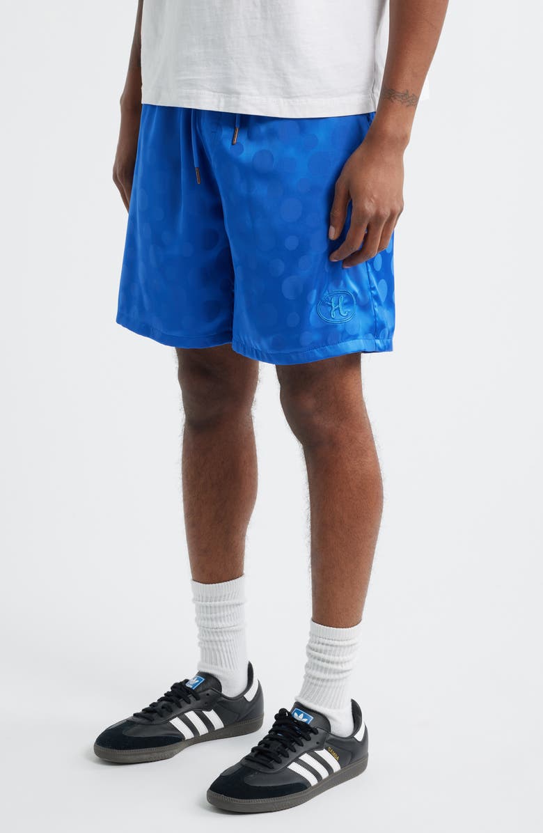 HONOR THE GIFT Polka Dot Drawstring Shorts, Alternate, color, Blue