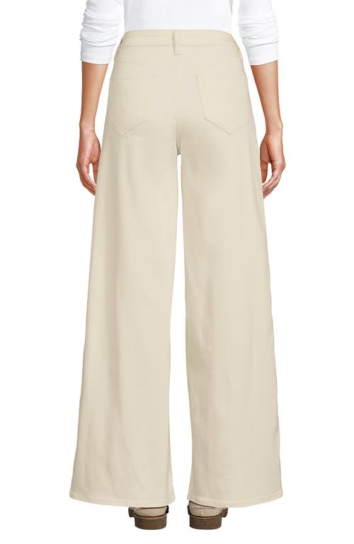 LANDS' END LANDS' END RECOVER DENIM HIGH RISE EXTRA WIDE LEG JEANS 