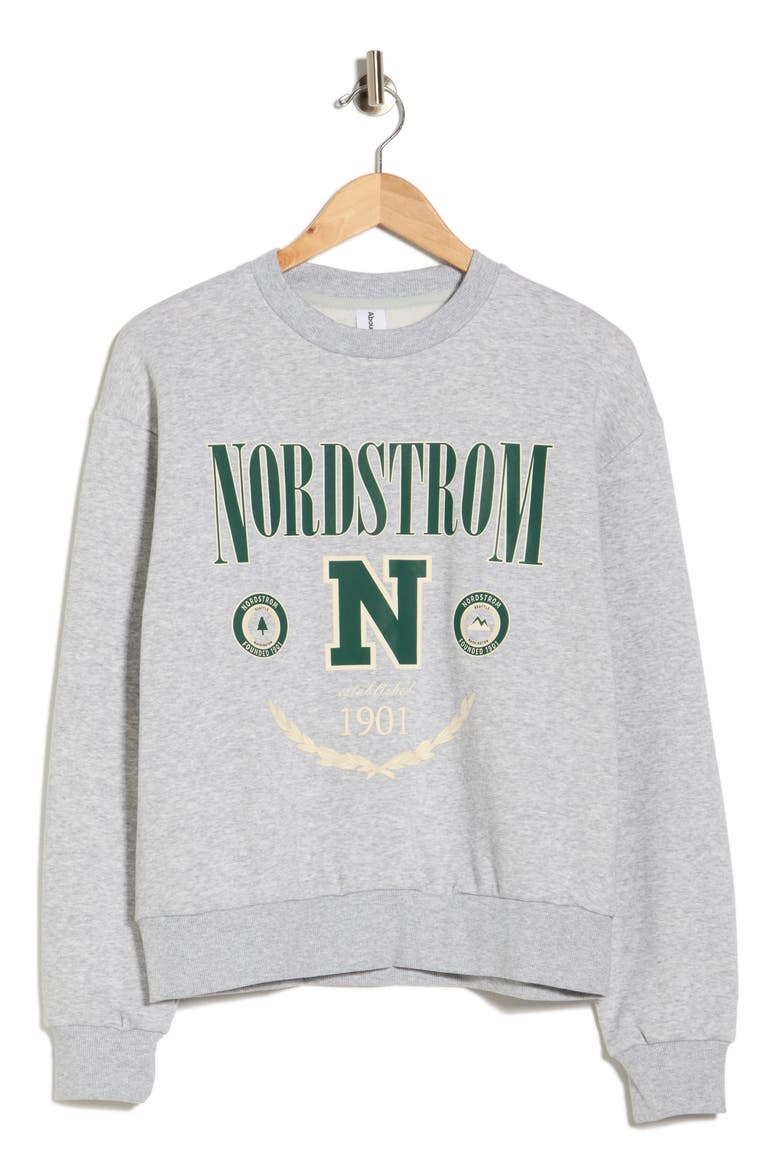 Classic Fleece Crew Sweater, Alternate, color, GREY SOFT HEATHER NORDSTROM