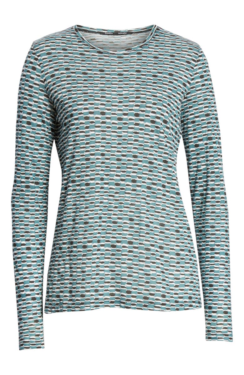 Proenza Schouler Tie Dye Print Tissue Jersey Tee, Alternate, color, 