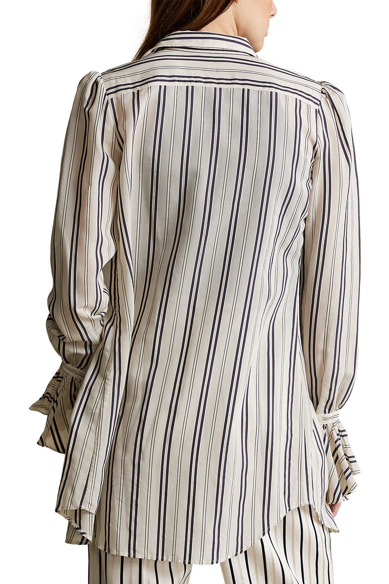 Georgia Slim Fit Button-Up Shirt, Alternate, color, NAVY/ WHITE