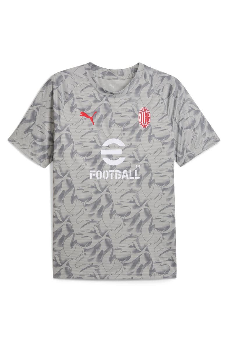 PUMA Men's Puma Gray AC Milan 2025/26 Pre-Match Training Jersey, Alternate, color, Gray