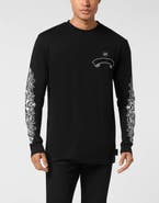 PHILIPP PLEIN Long Sleeve T-Shirt Chrome Crest Men