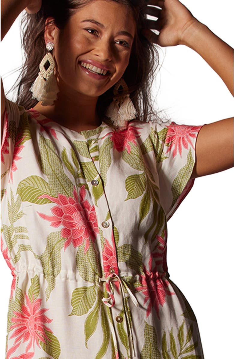 Tori Richard Full of Life Lavinia Dress, Alternate, color, Coral