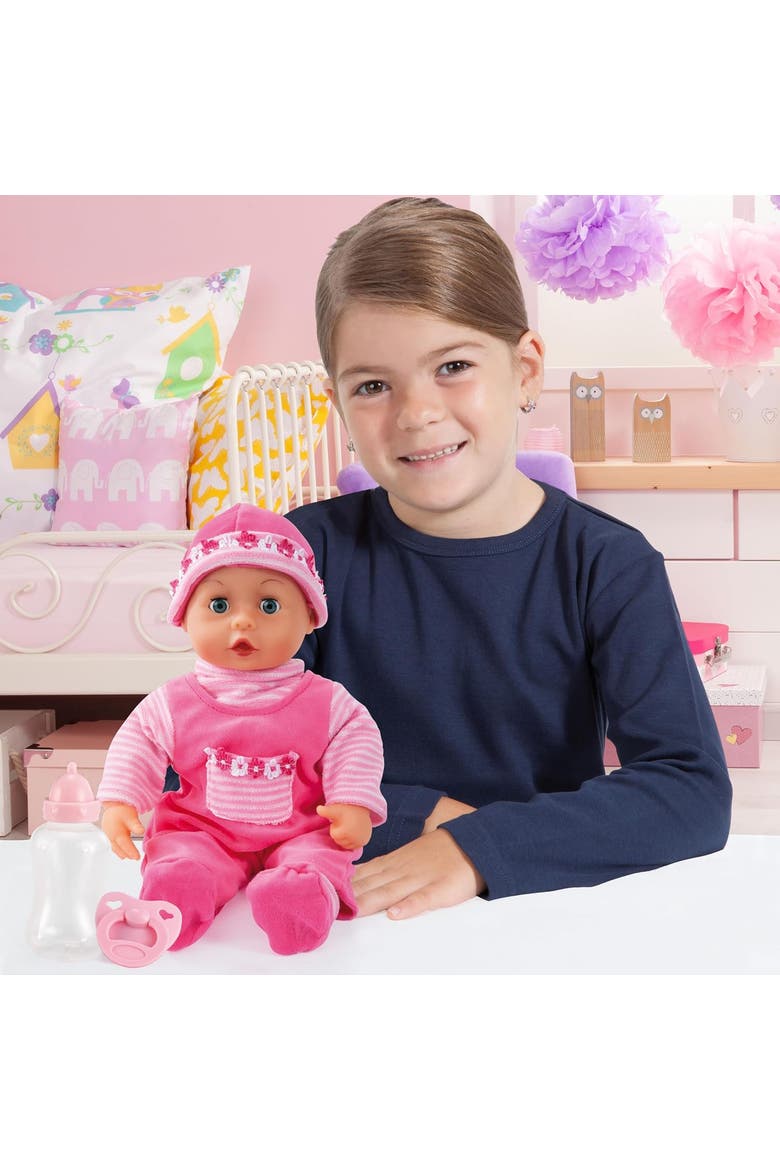 Soft Bodied Baby Doll with Sounds and Sleeping Eyes, 15 Inches, Alternate, color, Multicolored