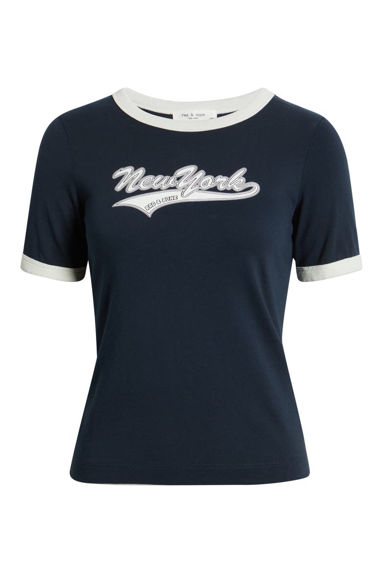 New York Cotton Graphic Ringer T-Shirt, Alternate, color, SAIL BLUE