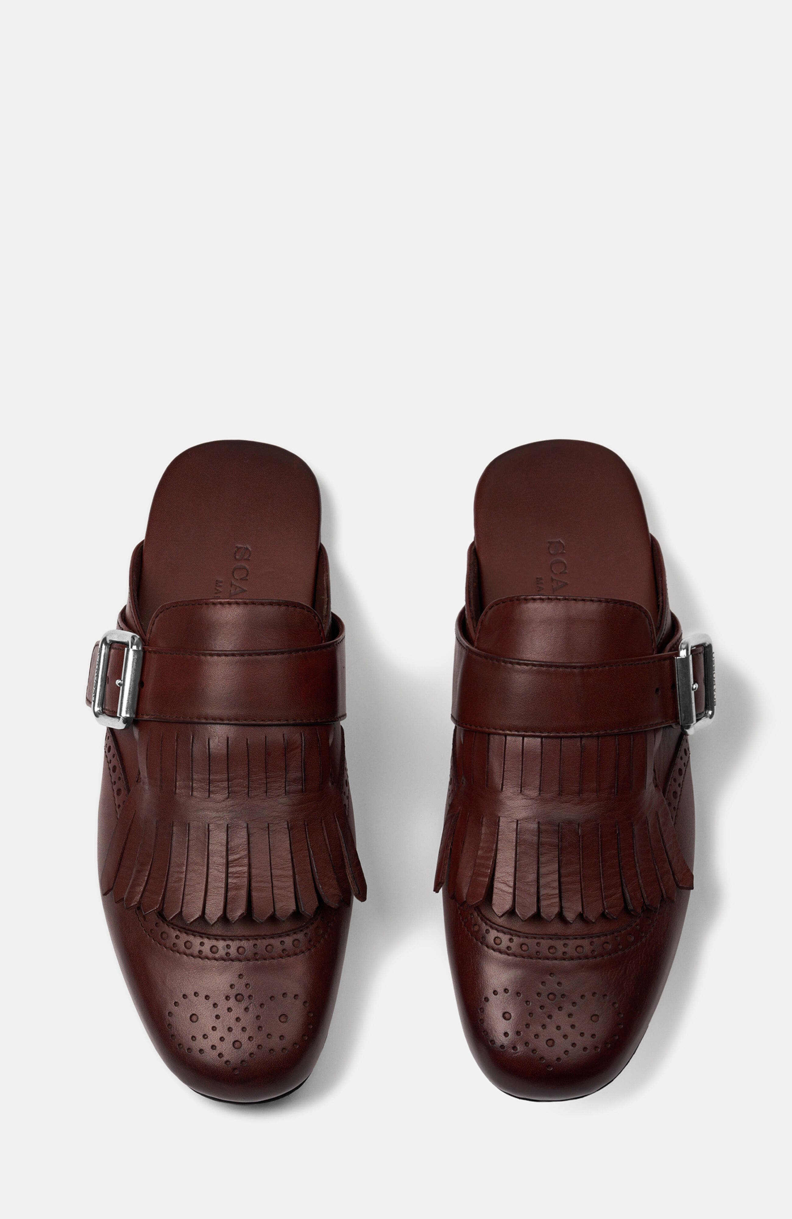 Gemma Mules, Alternate, color, Cognac - Calf