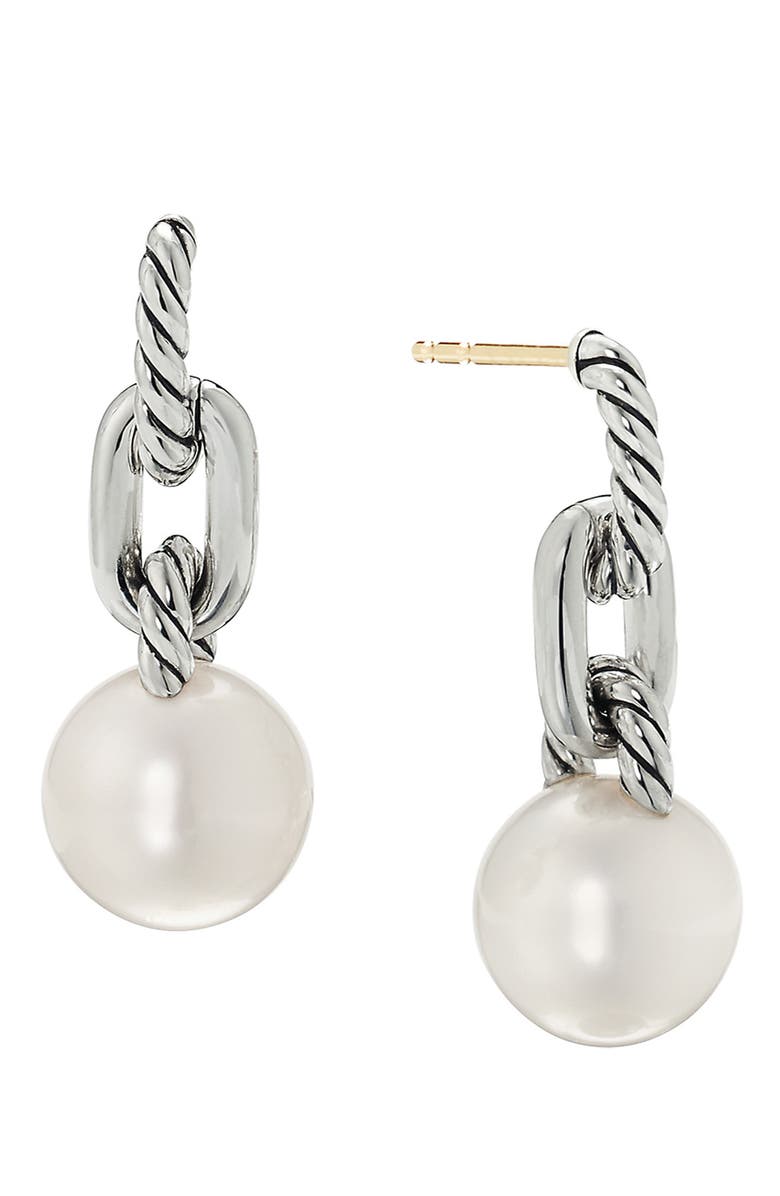 David Yurman Madison<sup>®</sup> Pearl Chain Drop Earrings, Main, color,