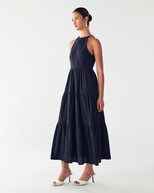Willa Aquila Maxi Dress In Blue