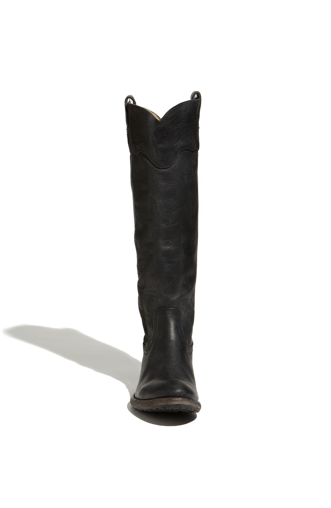 'Carson Lug' Boot, Alternate, color, BLACK