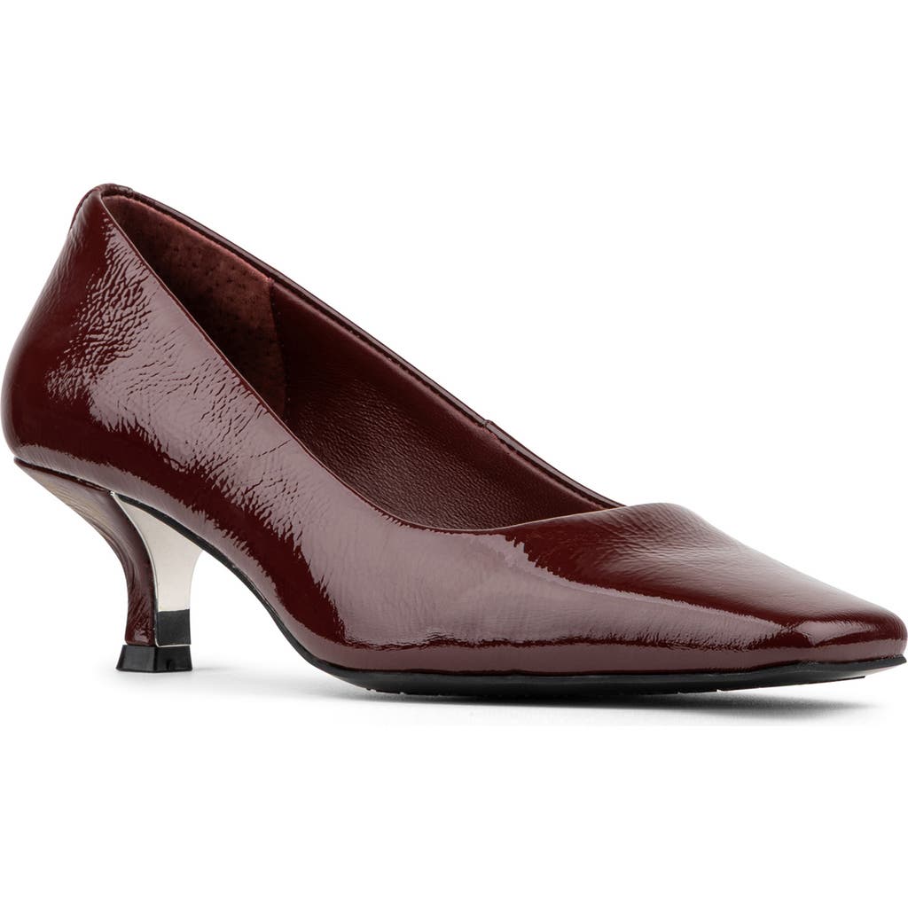 Donald Pliner Kimbra Square Toe Pump In Burgundy