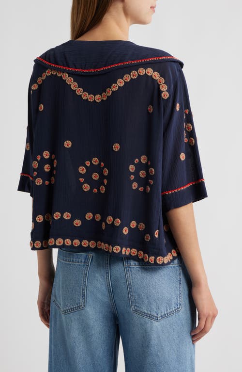 The Great . The Beaded Vintage Sailor Top