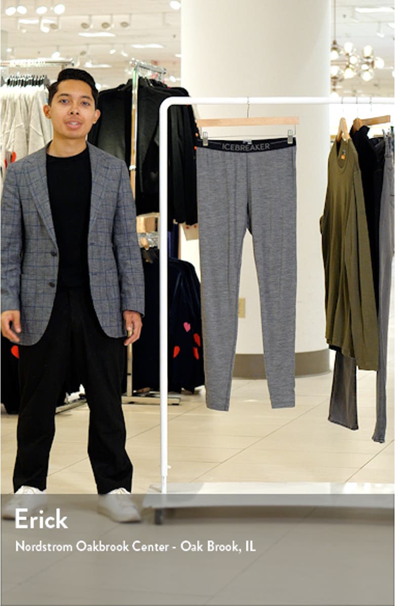 Oasis Slim Wool Jersey Base Layer Leggings, sales video thumbnail