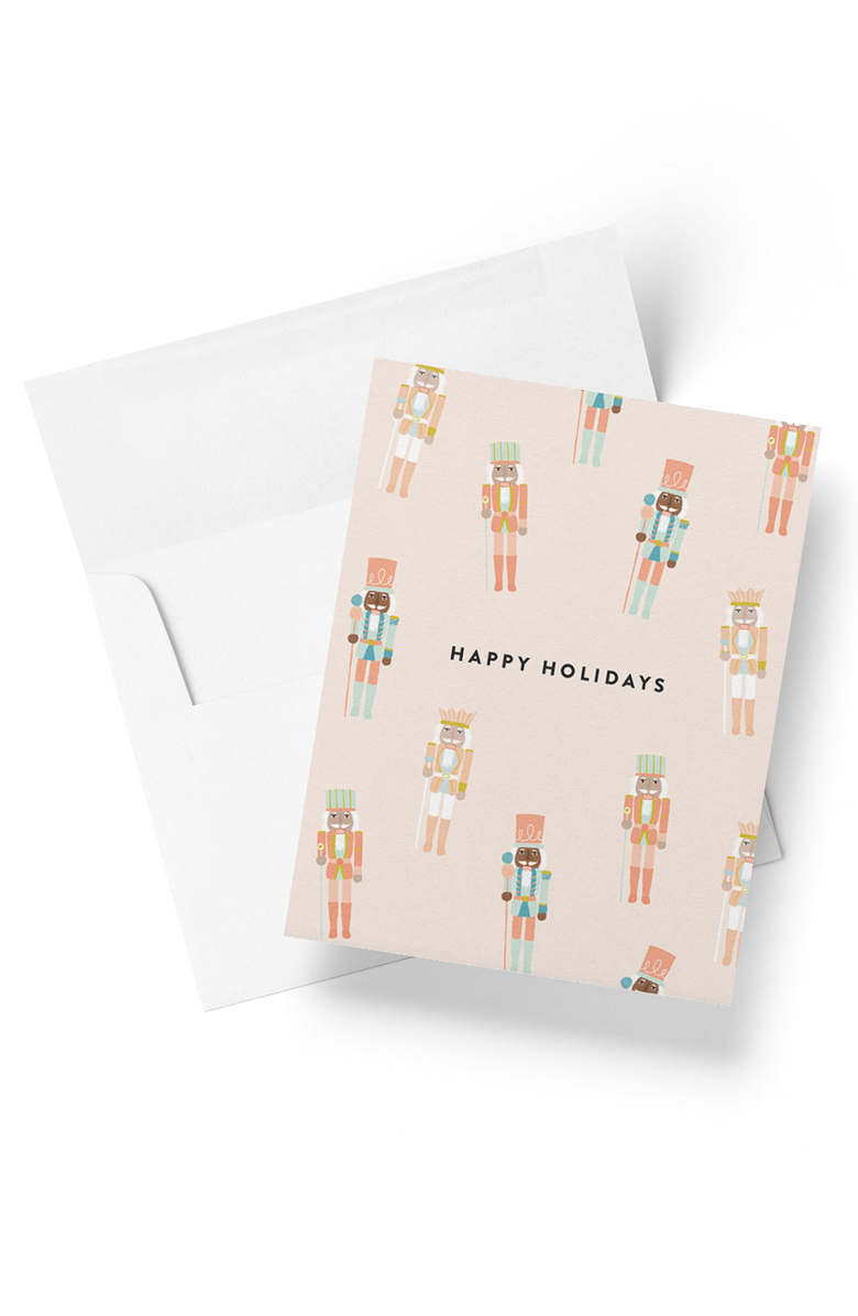 Joy Paper Co. Pinkmas Nutcracker Boxed Set of 8 Cards, Alternate, color, Soft Pink Backdrop