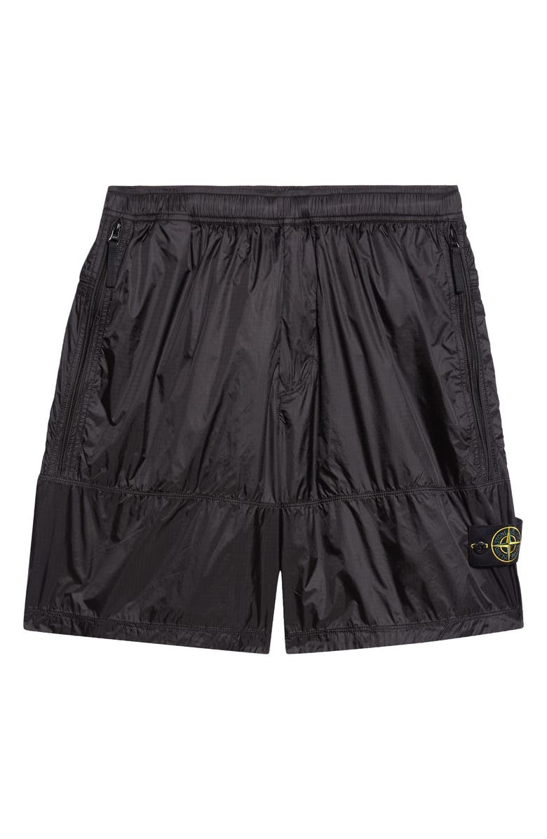 Stone Island Compass Badge Shorts, Alternate, color, V0062 Lead Grey