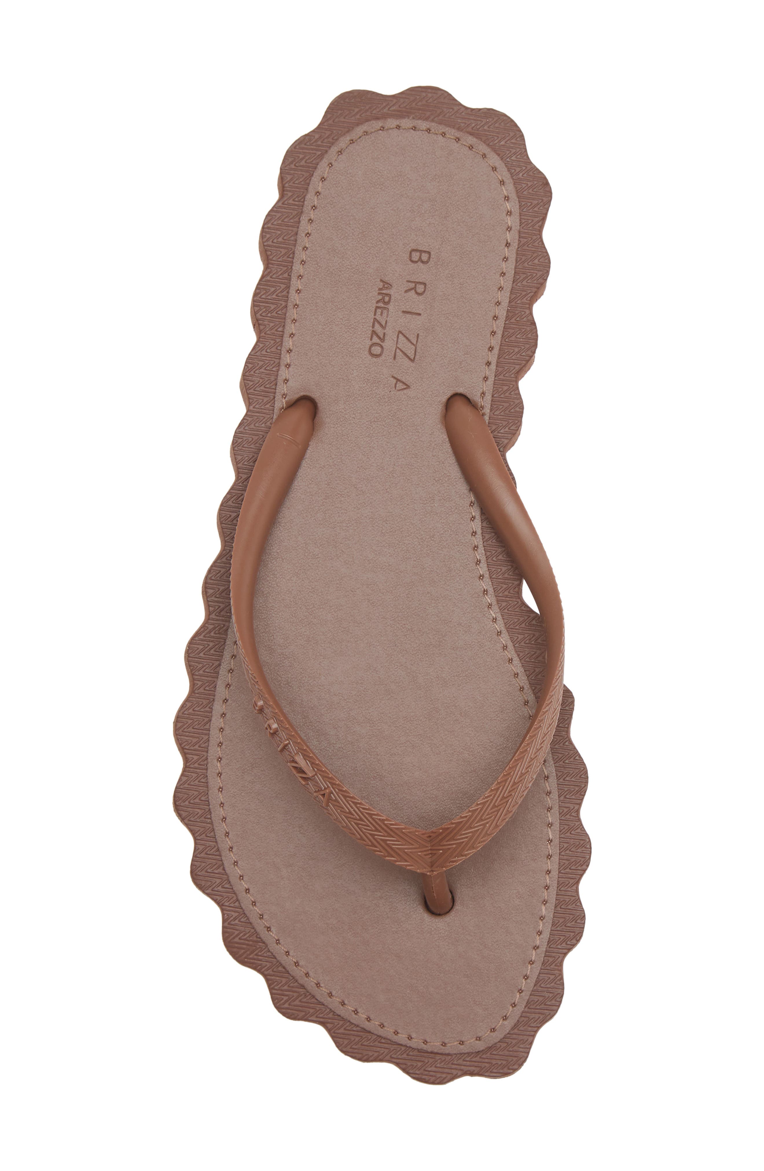 Cookie Cutter Flip Flop, Alternate, color, BROWN