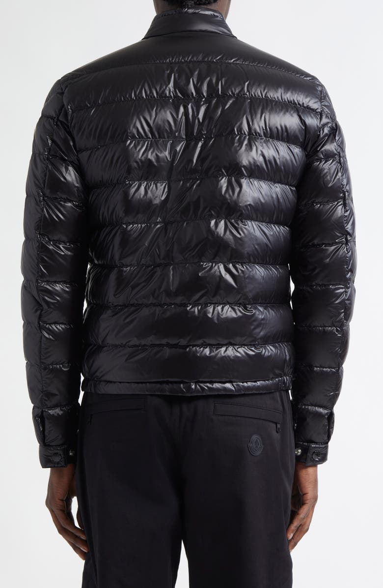 Moncler Acorus Down Jacket, Alternate, color, Black/ Black