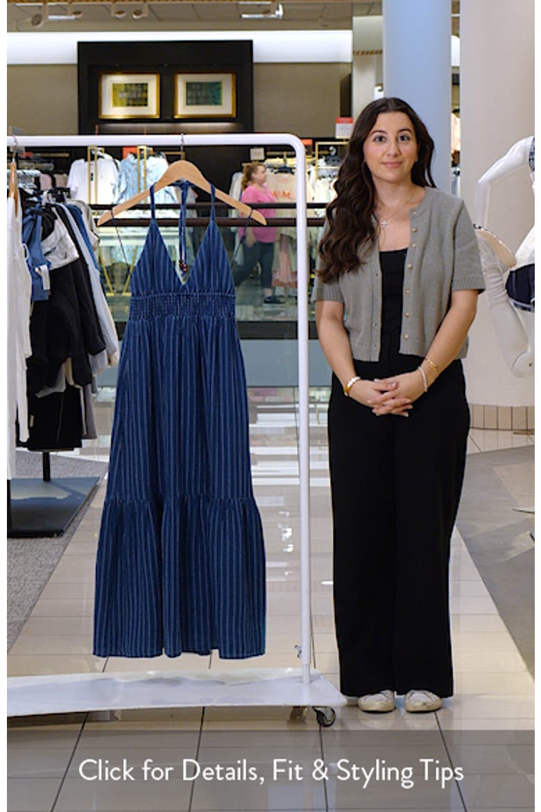 Lucky Stripe Halter Maxi Dress video