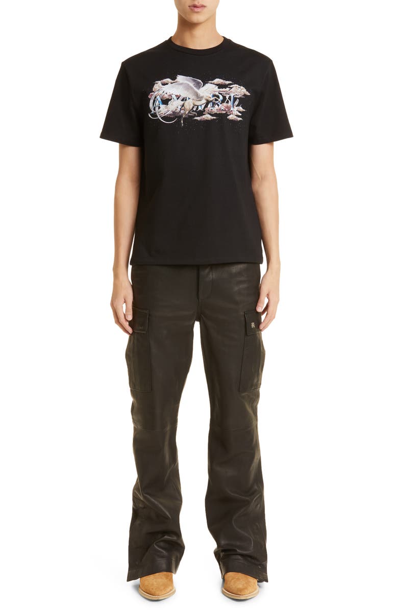 AMIRI Pegasus Logo Graphic Tee, Alternate, color,