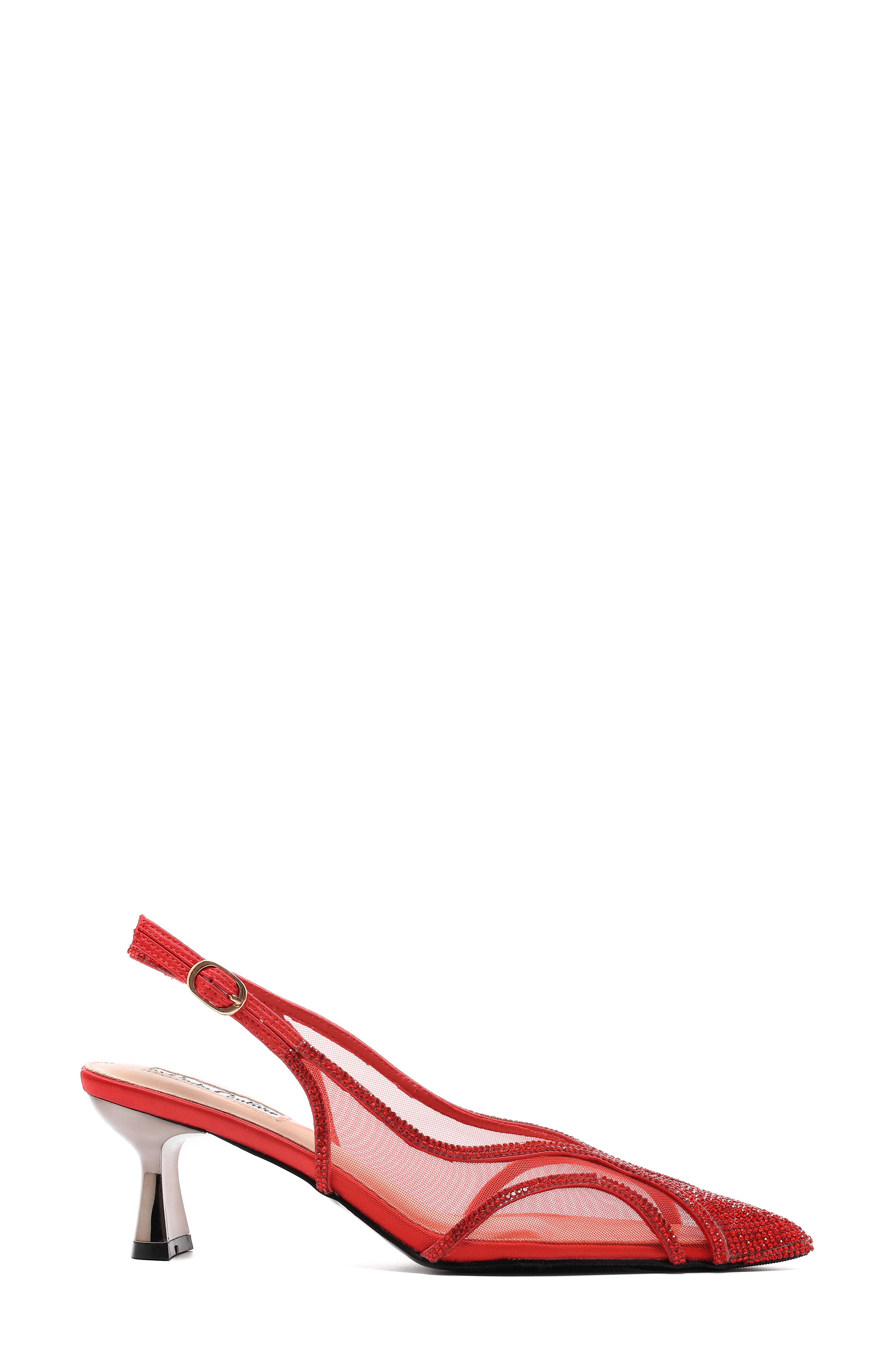 Fancy Slingback Pump, Alternate, color, RED