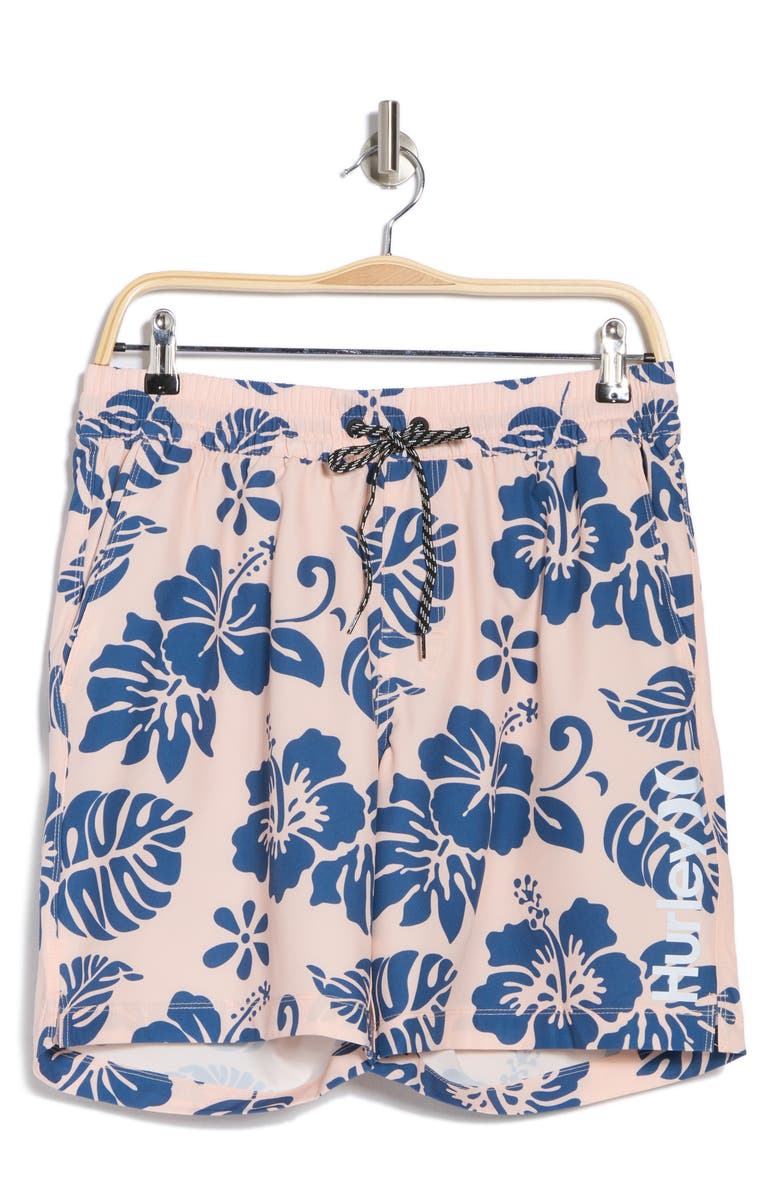 Hurley Colorado Volley Swim Trunks, Alternate, color, Pink