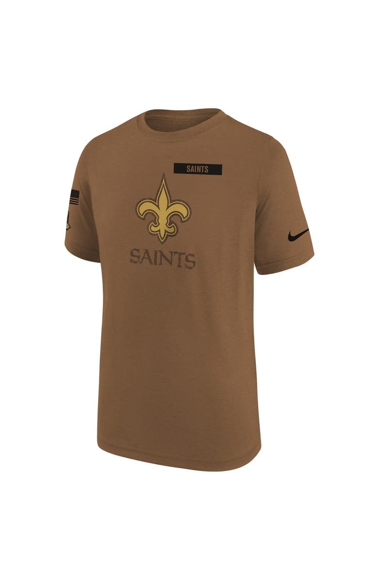 Nike Youth Nike  Brown New Orleans Saints 2023 Salute to Service Legend T-Shirt, Alternate, color, 