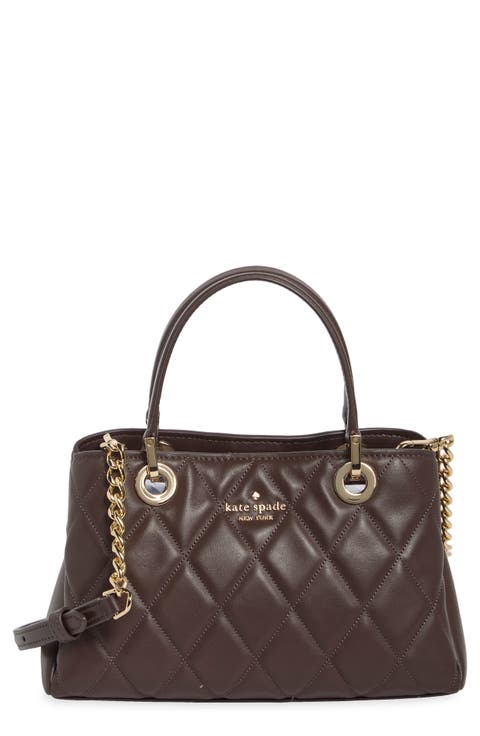 carey quilted leather satchel