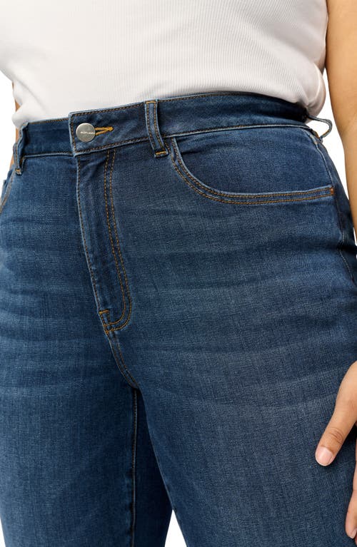 Warp & Weft Ase Plus Stretch High Rise Straight Jean In Vroom In Vroom